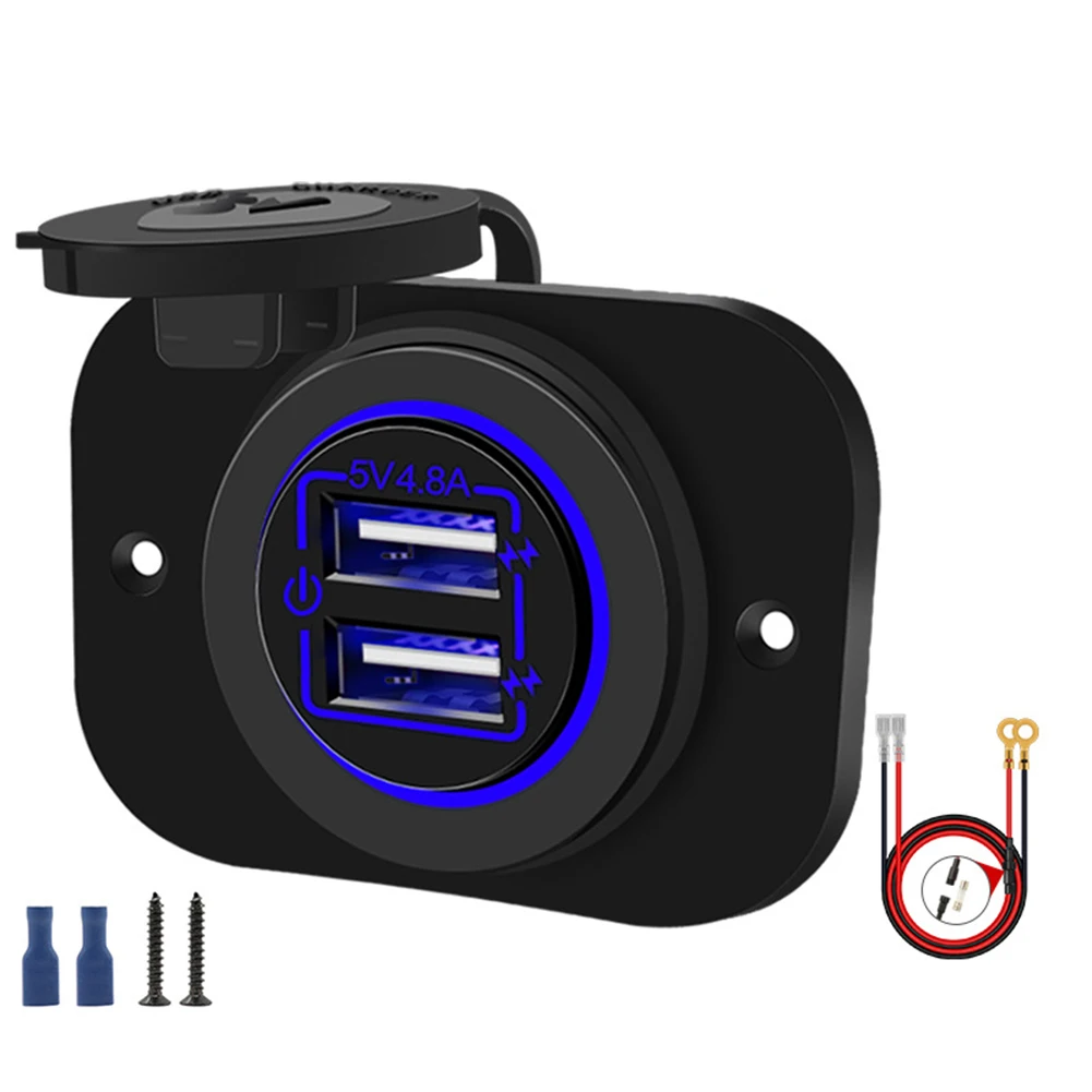 Dual 5V4 8A USB Car Charger Power Outlet Marine Waterproof 12V 10A Touch Switch Energy Saving Protects Devices
Dual 5V4 8A USB Car Charger Power Outlet Marine Waterproof 12V 10A Touch Switch Energy Saving Protects Devices