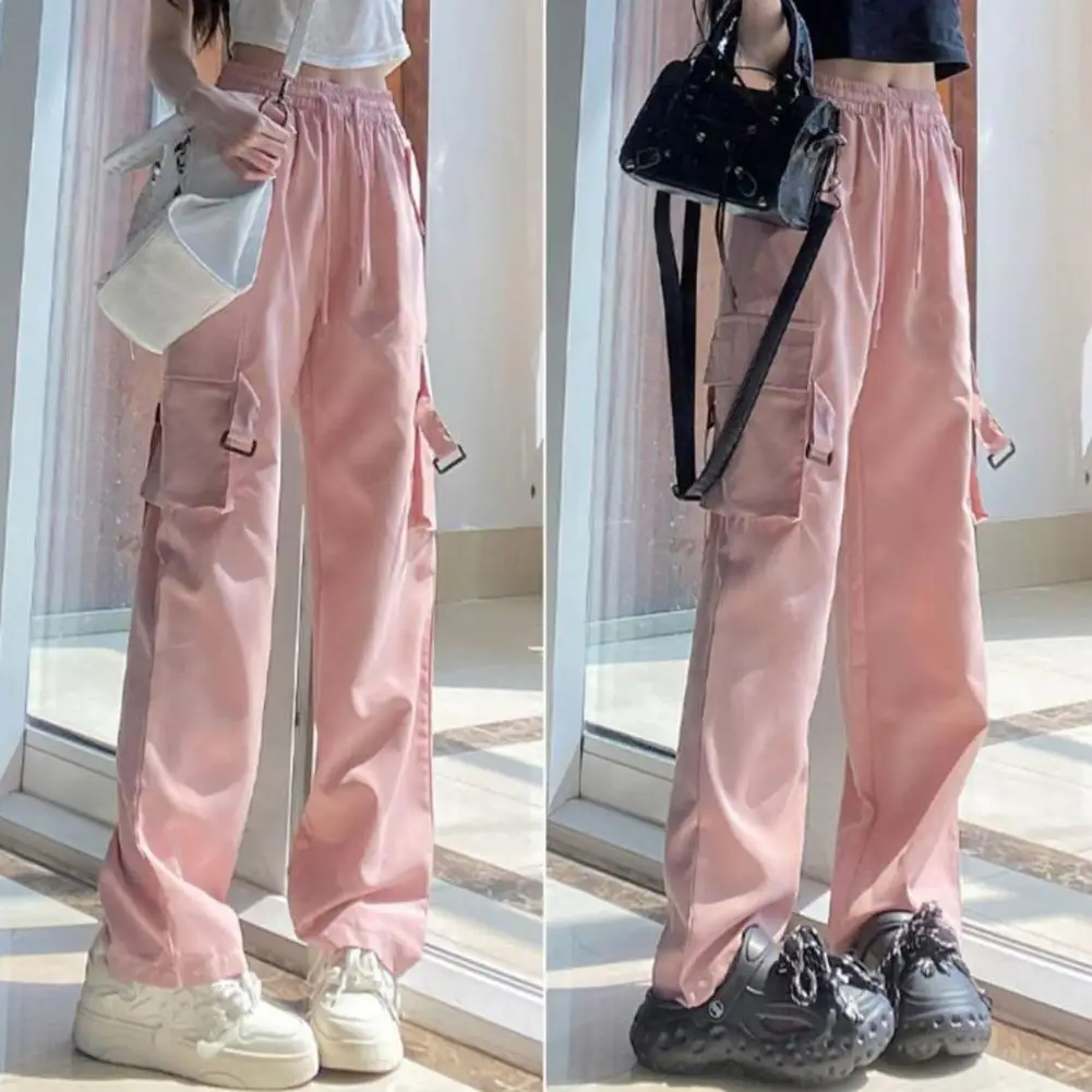 2024 Women Casual Joggers Pants Loose Solid High Waist Cargo Pants Drawstring Wide Leg Baggy Trousers Y2k Streetwear Sweatpants
2024 Women Casual Joggers Pants Loose Solid High Waist Cargo Pants Drawstring Wide Leg Baggy Trousers Y2k Streetwear Sweatpants
