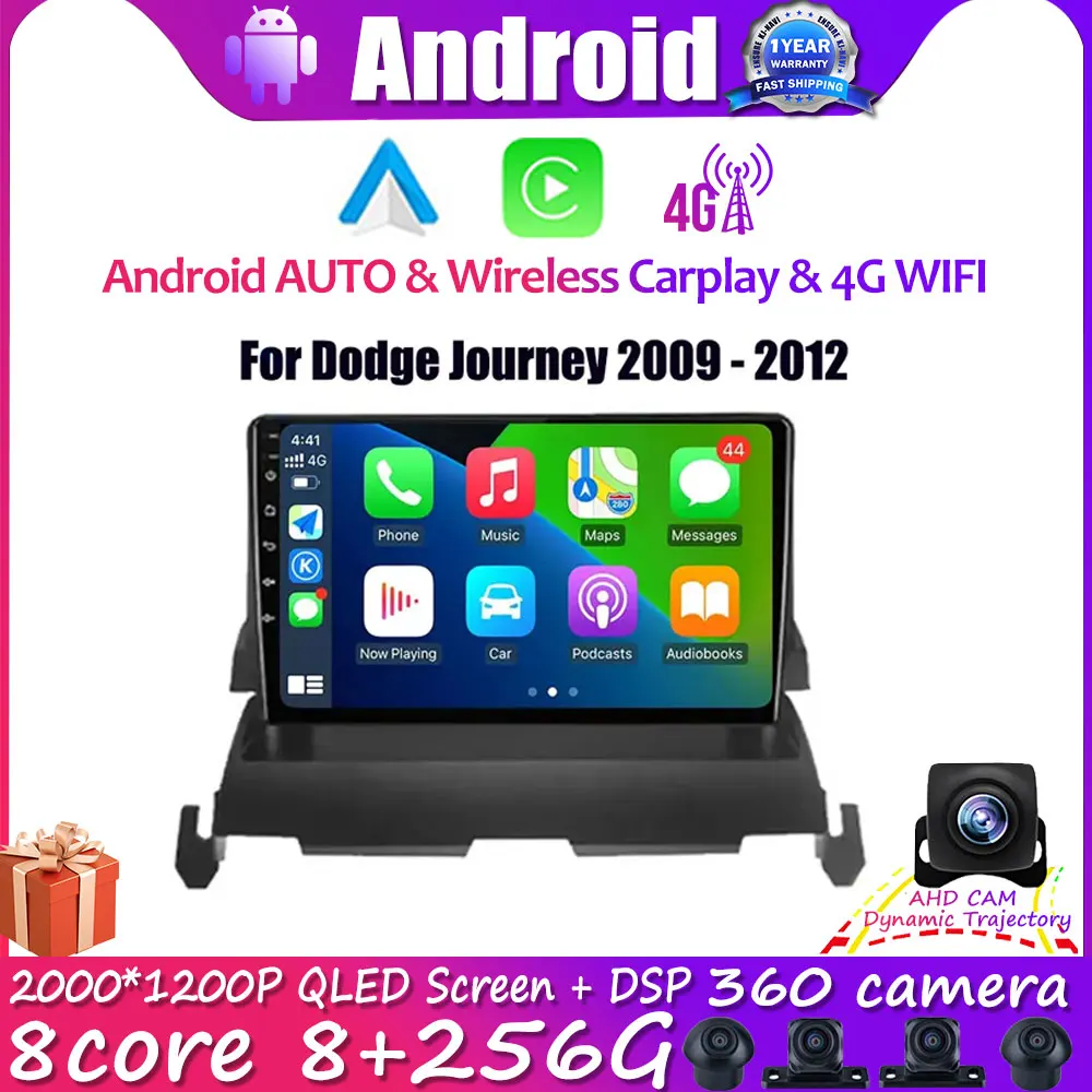 Android 14 Car Radio Stereo For Dodge Journey 2009 - 2012 GPS Navigation Android Auto With WIFI BT Carplay 9" Multimedia Player
Android 14 Car Radio Stereo For Dodge Journey 2009 - 2012 GPS Navigation Android Auto With WIFI BT Carplay 9" Multimedia Player