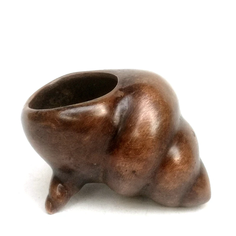 Size 2.2 inch Old China Bronze Carving Conch Statue Incense Burner Censer desk Decoration Collection gift
Size 2.2 inch Old China Bronze Carving Conch Statue Incense Burner Censer desk Decoration Collection gift