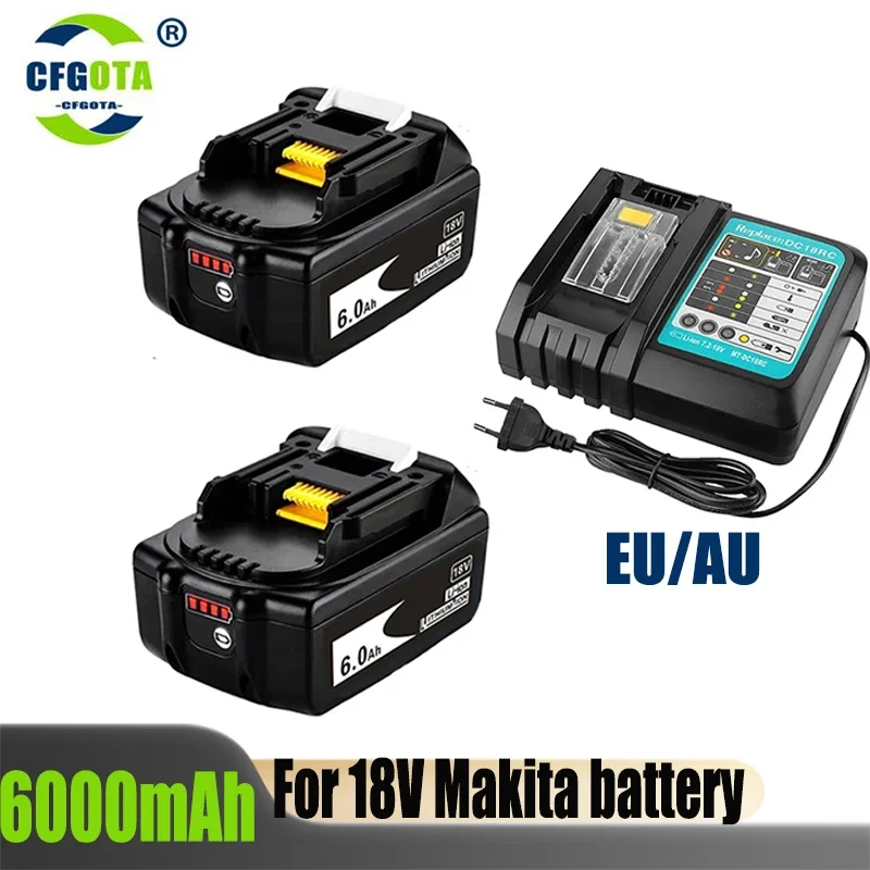 Makita 18V 6.0Ah Rechargeable Battery For Makita Power Tools with LED Li-ion Replacement LXT BL1860 1850 volt 6000mAh
Makita 18V 6.0Ah Rechargeable Battery For Makita Power Tools with LED Li-ion Replacement LXT BL1860 1850 volt 6000mAh