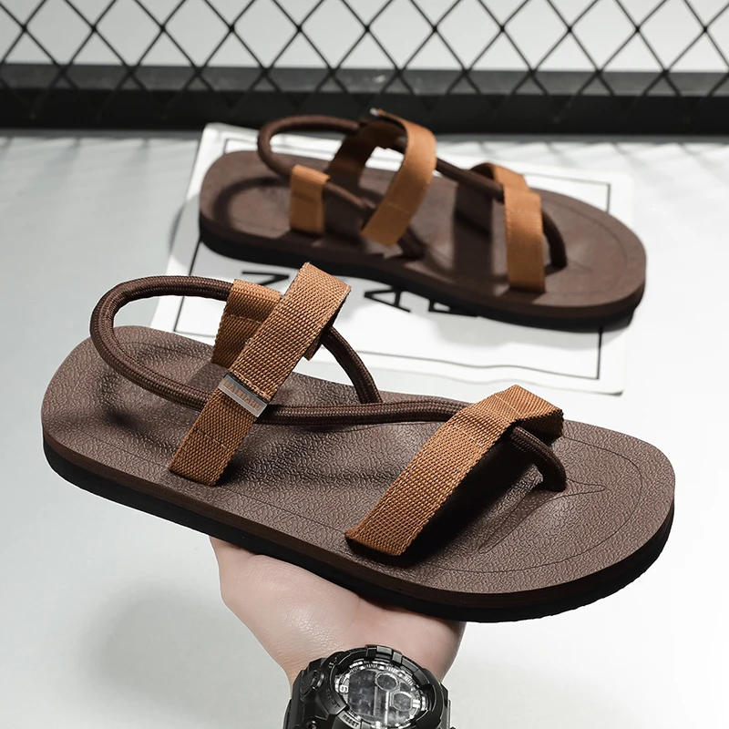 أحذية الشاطئ الصيفية للرجال ملابس خارجية صنادل رياضية كاجوال صنادل رومانية غير قابلة للانزلاق أحذية الشاطئ على شاطئ البحر أحذية الشاطئ الصيفية للرجال ملابس خارجية صنادل رياضية كاجوال صنادل رومانية غير قابلة للانزلاق أحذية الشاطئ على شاطئ البحر