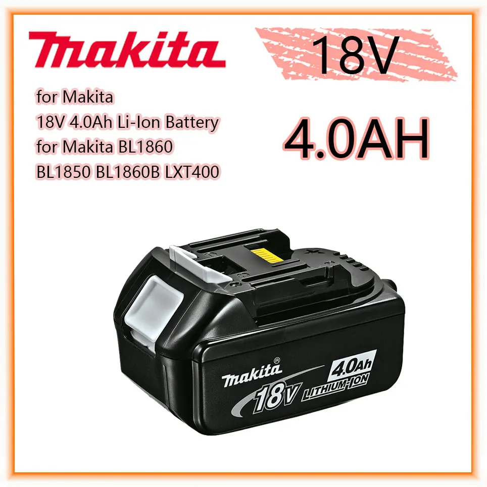 Makita Original 18V 4.0AH 5.0AH 6.0AH Rechargeable Power Tools Battery with LED Li-ion Replacement LXT BL1860B BL1860 BL1850
Makita Original 18V 4.0AH 5.0AH 6.0AH Rechargeable Power Tools Battery with LED Li-ion Replacement LXT BL1860B BL1860 BL1850