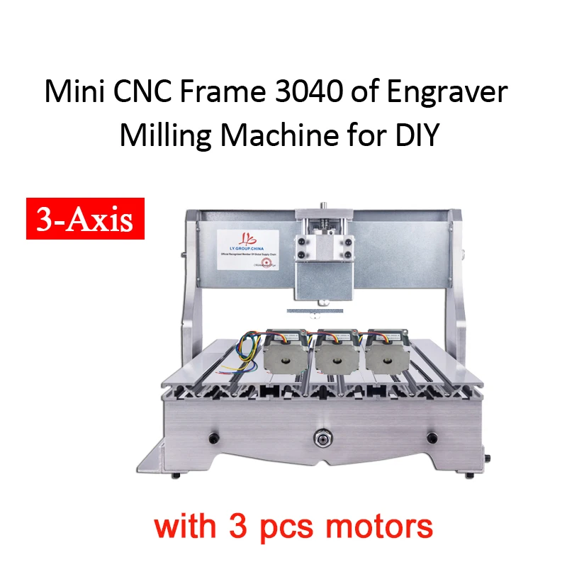 

Mini CNC Machine Frame 3040 3 Axis of CNC Engraving Milling Machine for DIY 3040 CNC Router with 3pcs 57mm Stepper Motor