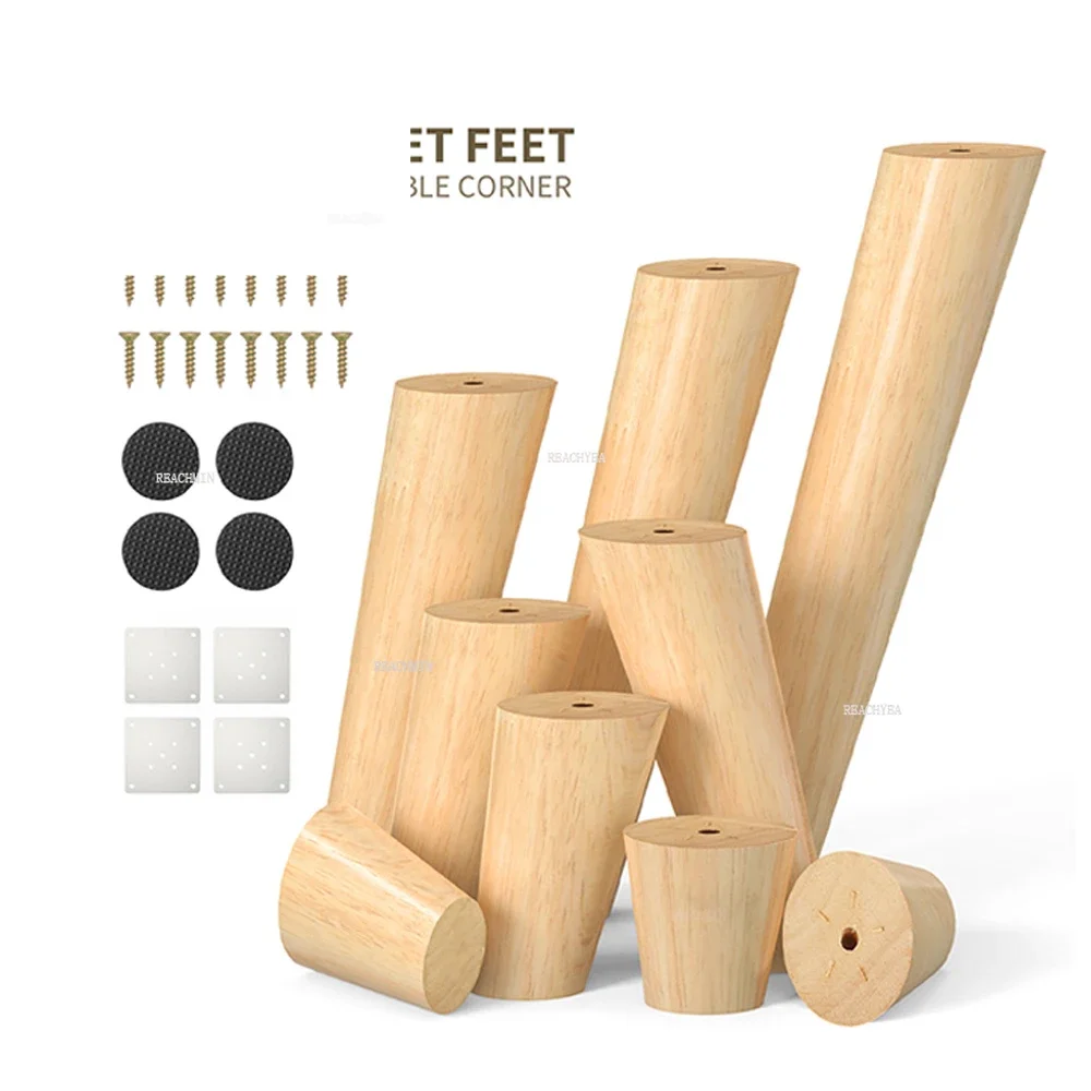 1Pcs Solid Wood Furniture Legs Inclined Cone Sofa Bed Cabinet Table and Chair Feet Replacement Inclined Feet Various Sizes
1Pcs Solid Wood Furniture Legs Inclined Cone Sofa Bed Cabinet Table and Chair Feet Replacement Inclined Feet Various Sizes