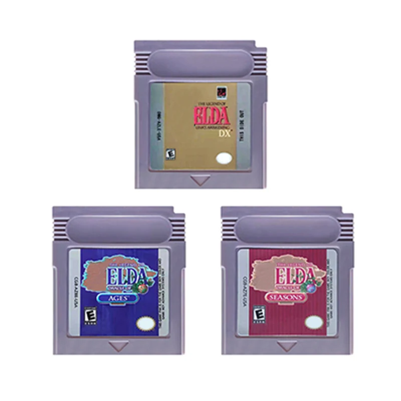 

16 Bit Video Game Console Card GBC Game Cartridge Zeld Series Links Awakening Oracle of Seasons Ages for GBC/GBA/SP