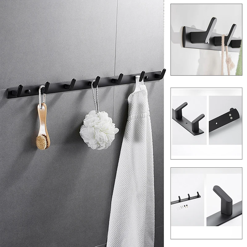 3/4/5/6 Hooks Punch-free Robe Rack Aluminium Wall Mount Clothes Towel Hooks Hanger for Bathroom Living Room Kitchen Entryway
3/4/5/6 Hooks Punch-free Robe Rack Aluminium Wall Mount Clothes Towel Hooks Hanger for Bathroom Living Room Kitchen Entryway