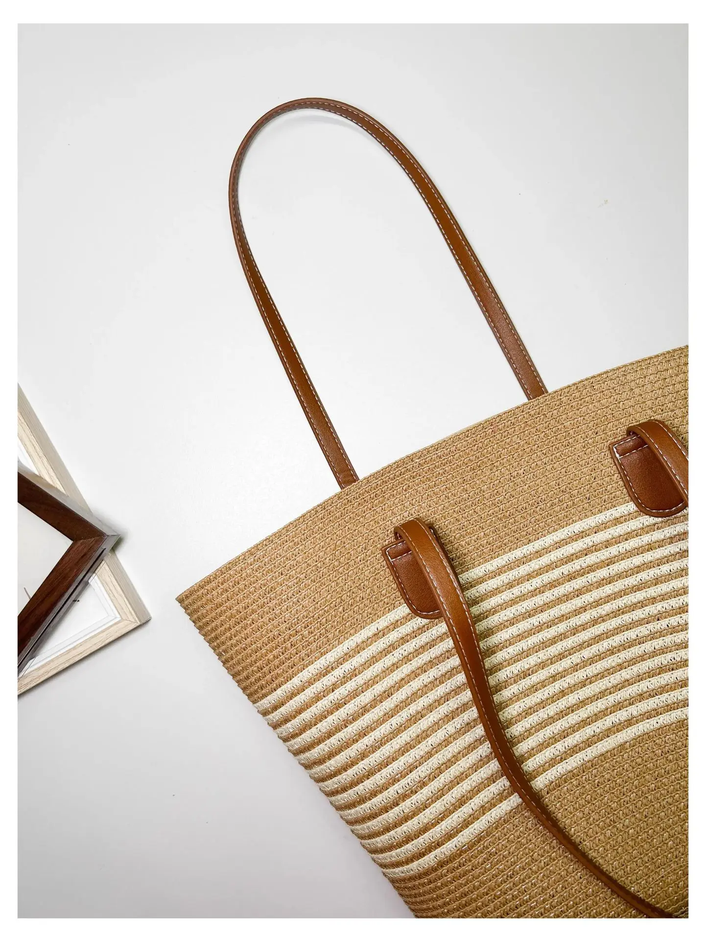 Braided Basket Beach Bag - Large Handmade Rattan Summer Tote 5 Scbcecaa9a89f4b7582e4b1b05f0f5ea4f