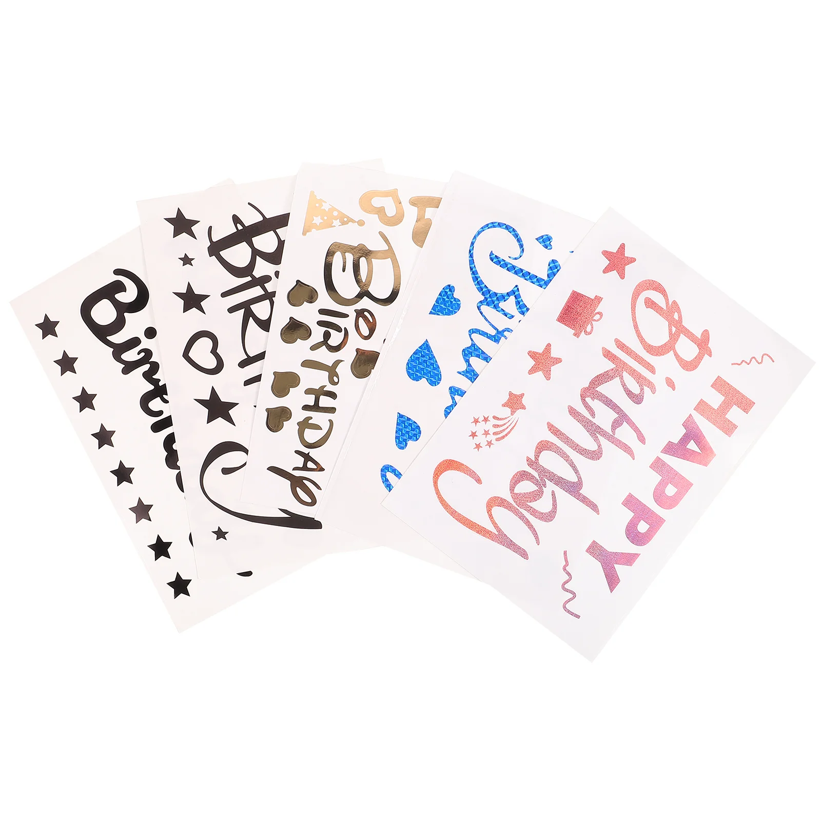 5pcs Birthday Party Stickers Letters Decals Balloon Decoration Stickers for Birthday Party
5pcs Birthday Party Stickers Letters Decals Balloon Decoration Stickers for Birthday Party