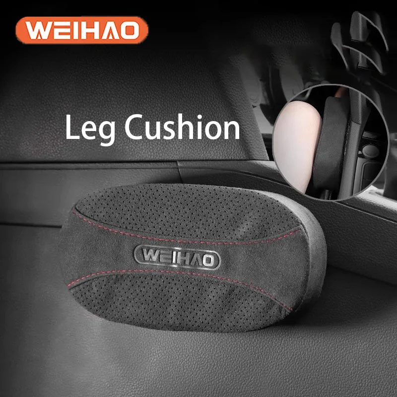 

Car Acesssories Gadgets Knee Cushion Knee Pad Knee Pillow Leg Pillow Universal Memory Cotton Support Leg Support Leather Cover F