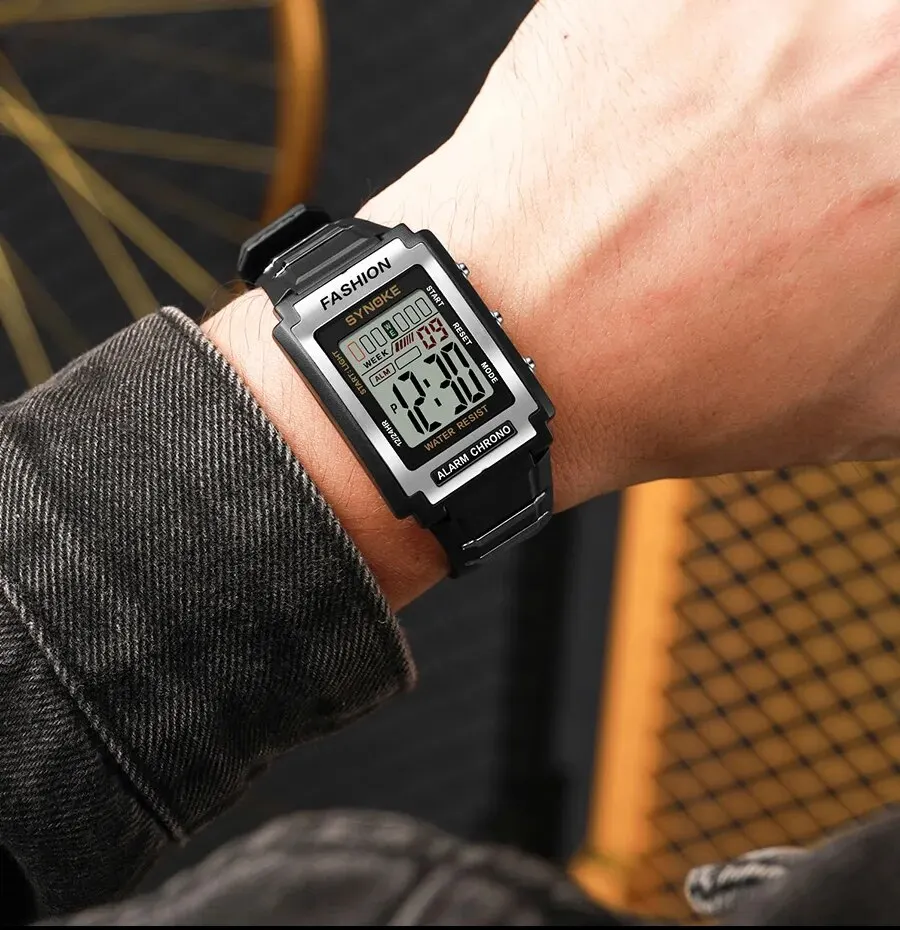 Men Rectangular Sports Electronic Watch Waterproof 50M Night Light Large Screen Alarm Clock Trend Retro Style 6 Mallzona Scbd2d7aae9a54a88a8f28e747db57863i Men Rectangular Sports Electronic Watch Waterproof 50M Night Light Large Screen Alarm Clock Trend Retro Style Mallzona