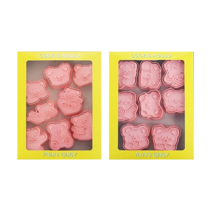 16Pcs Cartoon Bear Hand Pie Molds Mini Cookie Baking Mould Dough Press Mold Cookie Stamper Tool for Mother Day Gift
16Pcs Cartoon Bear Hand Pie Molds Mini Cookie Baking Mould Dough Press Mold Cookie Stamper Tool for Mother Day Gift