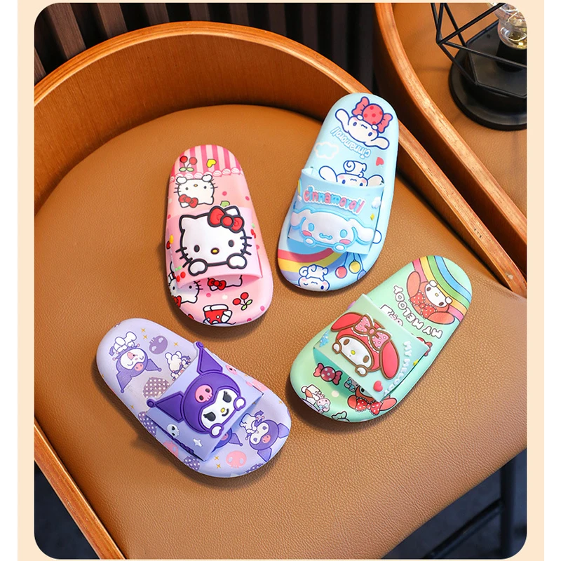 Sanrios Kawaii детские сандалии и тапочки My Melody Hello Kittys Kuromi Cinnamoroll Симпатичные Нескользящие Мультяшные Тапочки
Sanrios Kawaii детские сандалии и тапочки My Melody Hello Kittys Kuromi Cinnamoroll Симпатичные Нескользящие Мультяшные Тапочки
