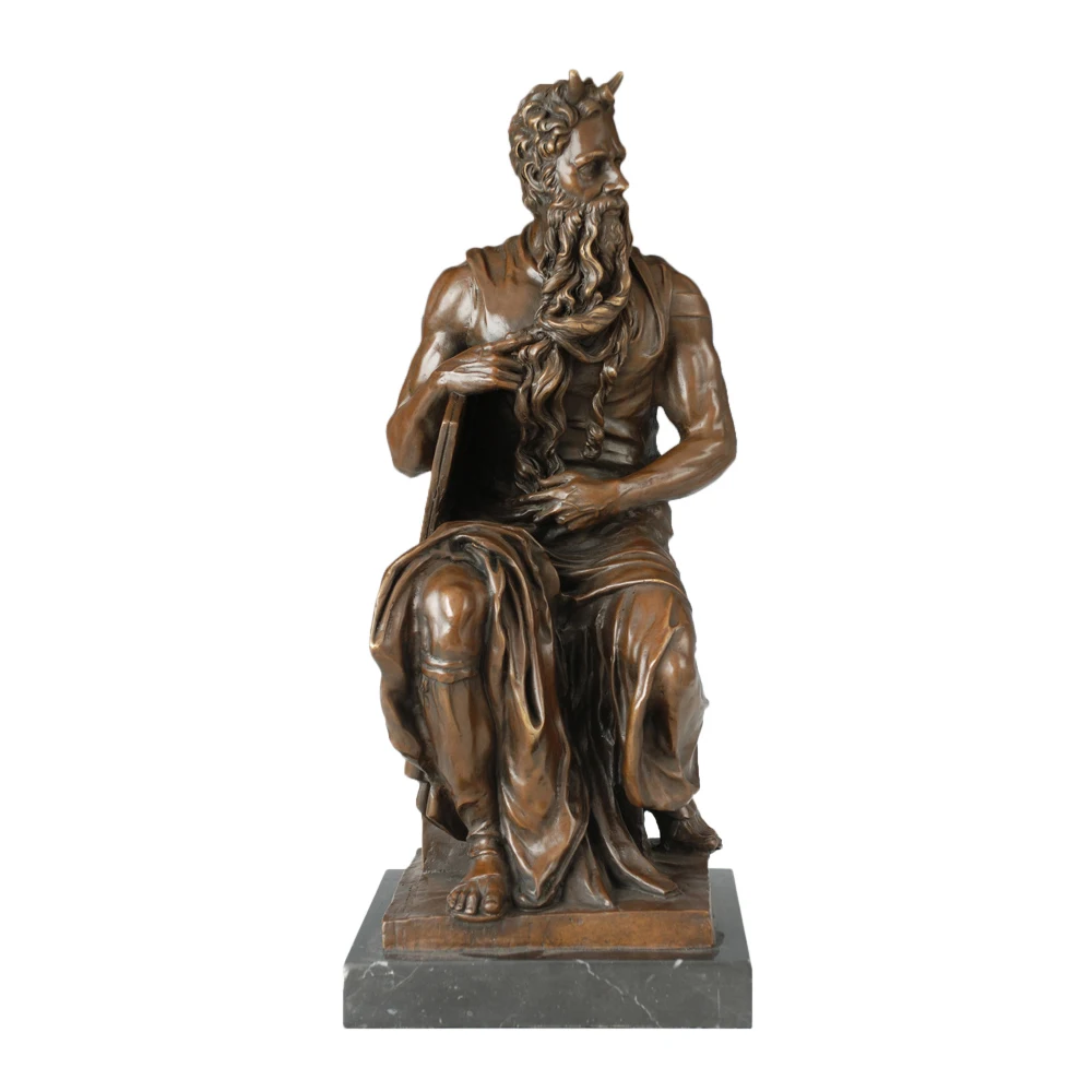 Rr-001 Moses Statue Bronze Replica by Michelangelo Famous Western Sculpture Figurine Collectible Art Decor
Rr-001 Moses Statue Bronze Replica by Michelangelo Famous Western Sculpture Figurine Collectible Art Decor