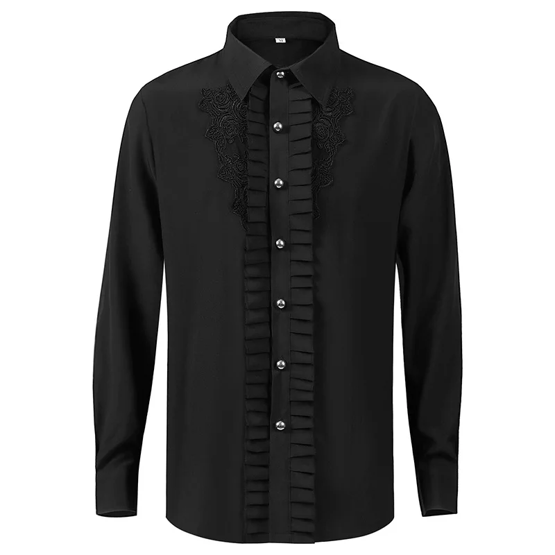 Men's Long-Sleeved Shirt Spring And Autumn New Lapel Dark Fashion Fold Casual Large Size Shirt
Men's Long-Sleeved Shirt Spring And Autumn New Lapel Dark Fashion Fold Casual Large Size Shirt