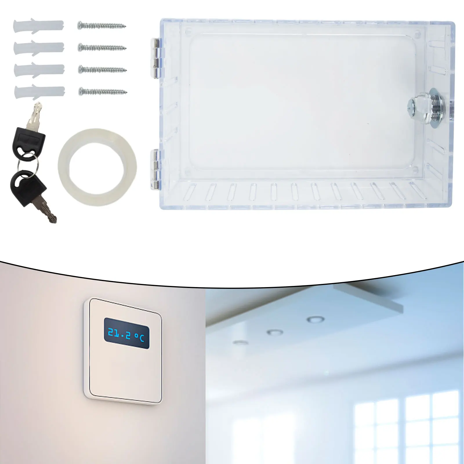 Lock Box Acrylic Box Industrial Environments Offices Schools Churches Homes Easy To Install High Quality 7.2*5 Inches Clear 1pcs
Lock Box Acrylic Box Industrial Environments Offices Schools Churches Homes Easy To Install High Quality 7.2*5 Inches Clear 1pcs