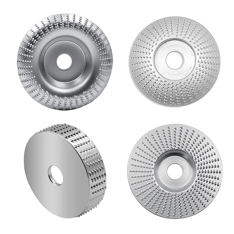 

4 Pieces Wood Grinding Shaping Disk, Grinder Wheel Disc Wood Shaping Wheel For Angle Grinders With 5/8Inch Arbor