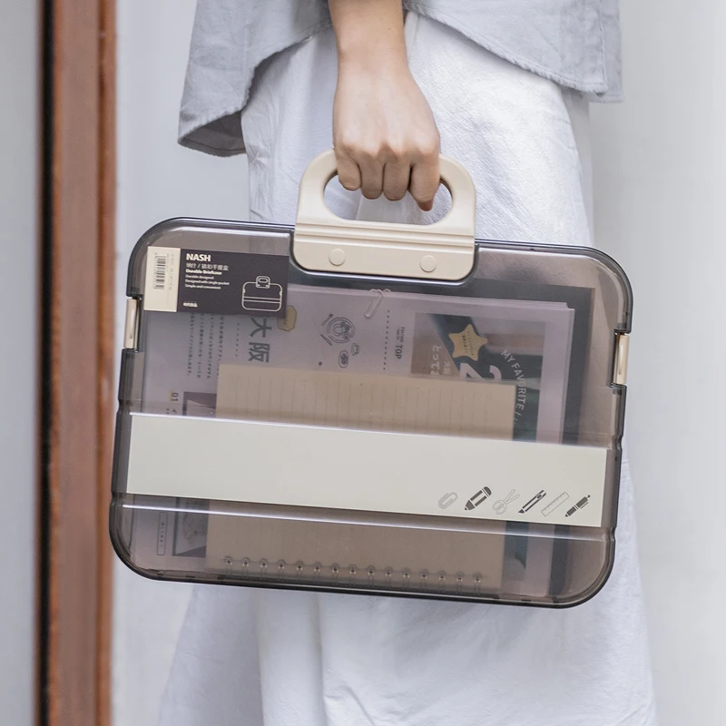 Portable File Box High Quality Handle File Folder Office Organizer Document A4 Storage File Case Document Box Stationery Boxes
Portable File Box High Quality Handle File Folder Office Organizer Document A4 Storage File Case Document Box Stationery Boxes