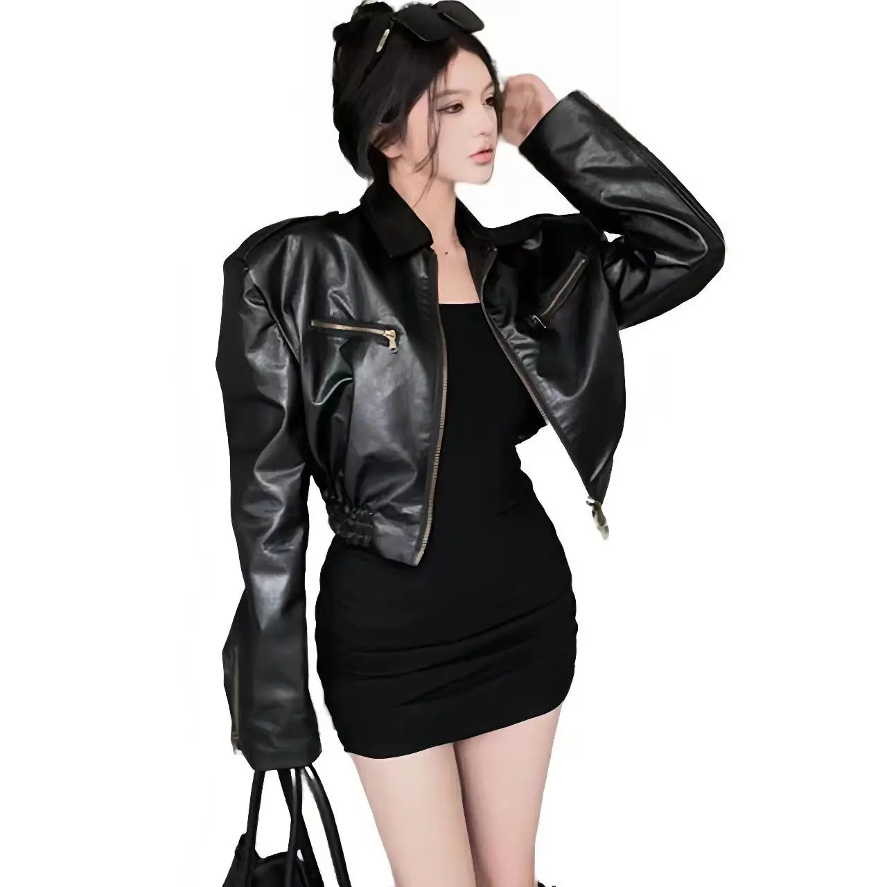 Women's American Motorcycle Faux Leather Coat, Women's England Style Racing Jacket, Female Clothing, Spring, Autumn, New, 2023
Women's American Motorcycle Faux Leather Coat, Women's England Style Racing Jacket, Female Clothing, Spring, Autumn, New, 2023