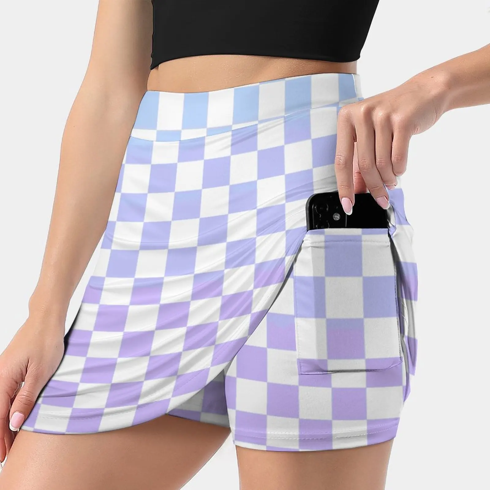 Blue And Purple Checkered Pattern New Women Skirts Double-Layer Printed Short Dress Mini Sport Skirt Blue Purple Blue Checkered
Blue And Purple Checkered Pattern New Women Skirts Double-Layer Printed Short Dress Mini Sport Skirt Blue Purple Blue Checkered