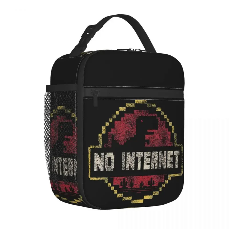 Pixel T-Rex No Internet Game Insulated Lunch Bag Meal Container Jurassic Offline Park Tote Box Food Handbags Office Picnic
Pixel T-Rex No Internet Game Insulated Lunch Bag Meal Container Jurassic Offline Park Tote Box Food Handbags Office Picnic