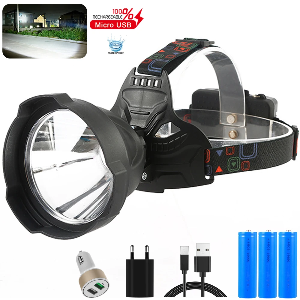USB Rechargeable LED Headlamp Outdoor Waterproof T6 Headlight 18650 Head Flashlight Tail Red Warning Light Hunting Fish Camping
USB Rechargeable LED Headlamp Outdoor Waterproof T6 Headlight 18650 Head Flashlight Tail Red Warning Light Hunting Fish Camping
