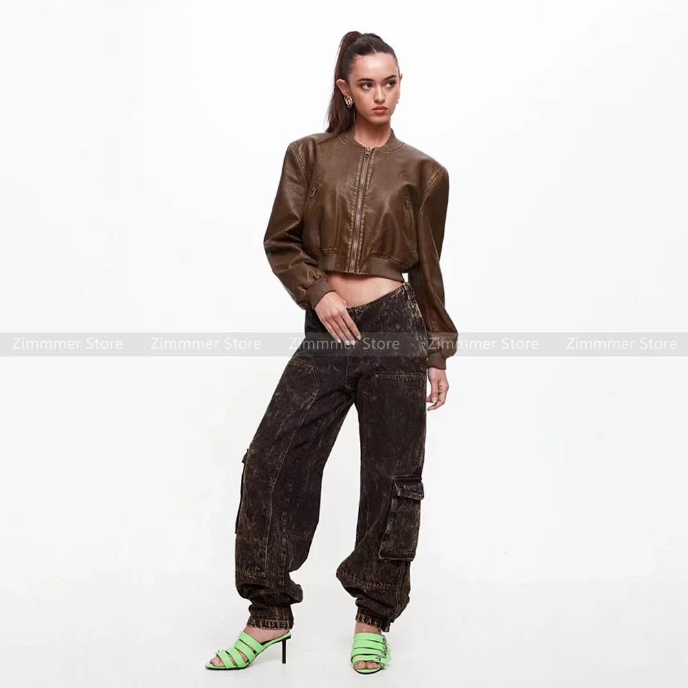 Y2k model Spice Girls sexy 23 years new retro design short faux leather aviator jacket leather jacket jacket women
Y2k model Spice Girls sexy 23 years new retro design short faux leather aviator jacket leather jacket jacket women