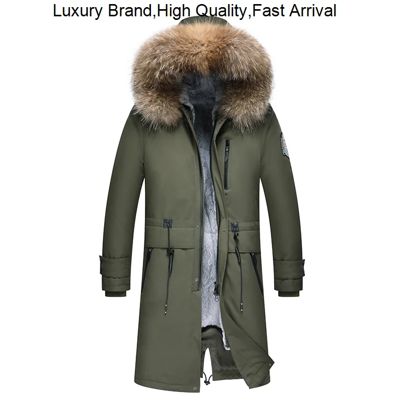 New 2023 Alaska Luxury Overcoat Army Parka Men Padded Jacket Hooded Long Winter Coat Real Raccoon Fur 
New 2023 Alaska Luxury Overcoat Army Parka Men Padded Jacket Hooded Long Winter Coat Real Raccoon Fur