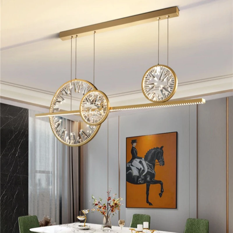 

Nordic светильник роскошные подвесные светильники для ресторана, бара, столовой, лампы для вестибюля отеля, Светильники для гостиной, домашняя креативная кольцевая люстра