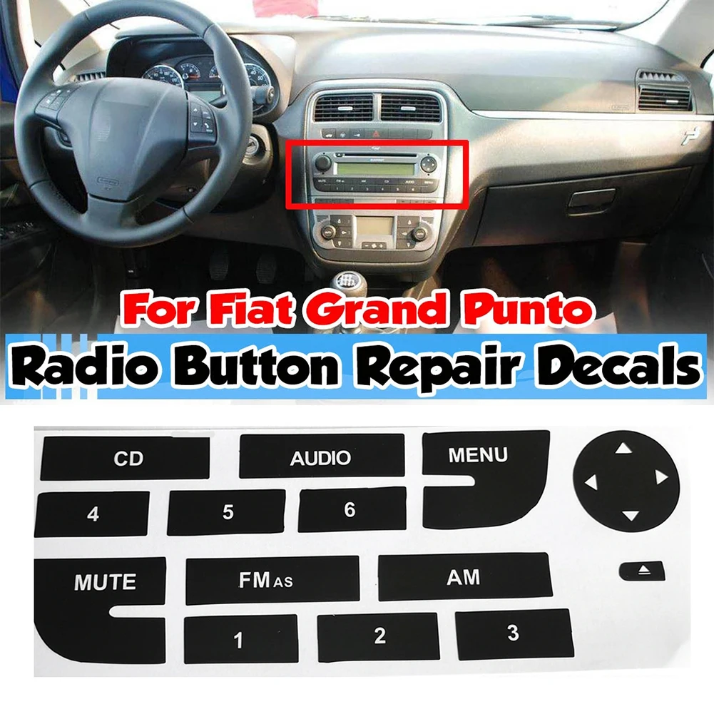 1pcs Car Radio Button Repair Decals Matte Front CD Decals Stickers Replacement For Fiat Grand Punto Decoration Car Accessories
1pcs Car Radio Button Repair Decals Matte Front CD Decals Stickers Replacement For Fiat Grand Punto Decoration Car Accessories