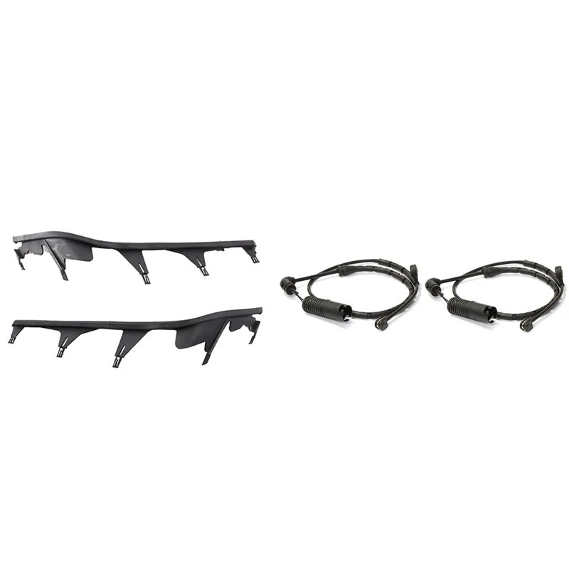 2X Car Front Upper Headlight Cover Strip Set & 2PCS Front And Rear Brake Pad Wear Sensors For Bmw 3 Series E46
2X Car Front Upper Headlight Cover Strip Set & 2PCS Front And Rear Brake Pad Wear Sensors For Bmw 3 Series E46