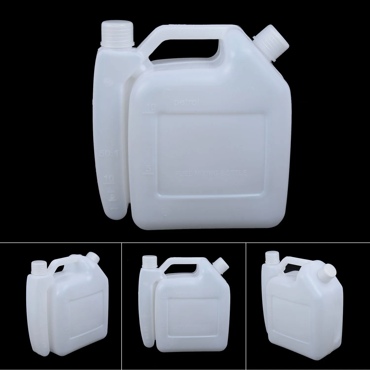 Fuel Gasoline Portable Container 1:25 And 50:1 Mix Bottle Storage Bottle For Two Stroke Gasoline Engine Chain Saw Lawn Mower
Fuel Gasoline Portable Container 1:25 And 50:1 Mix Bottle Storage Bottle For Two Stroke Gasoline Engine Chain Saw Lawn Mower