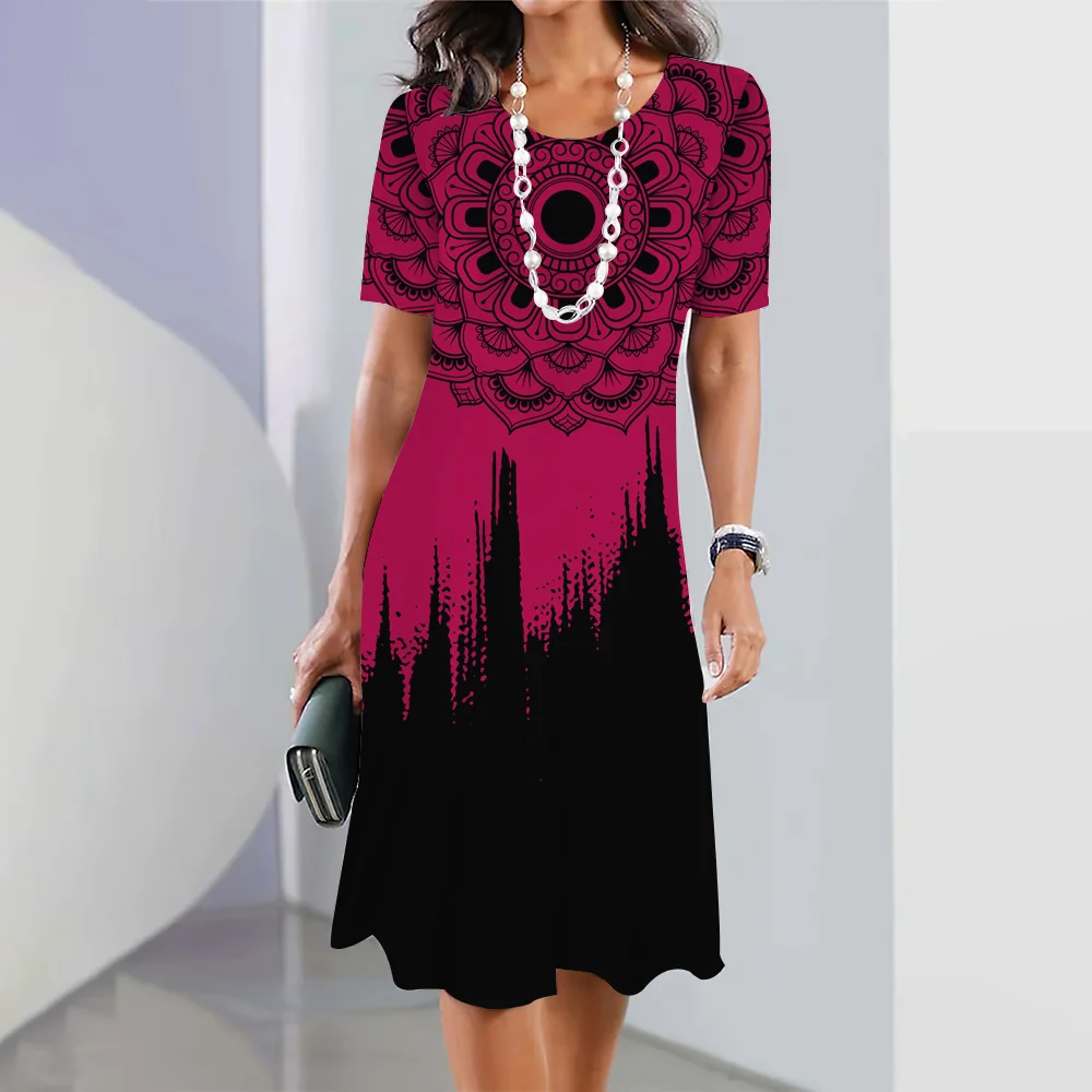 Fashion Dress Women Gradient 3D Print Pullover 5xl Harajuku Long O Neck Tops Short Sleeve Sexy Dress, Female Summer Dresses 16 Mallzona Scbe90b871ee54a629c766fbf7771976aM Fashion Dress Women Gradient 3D Print Pullover 5xl Harajuku Long O Neck Tops Short Sleeve Sexy Dress, Female Summer Dresses Mallzona