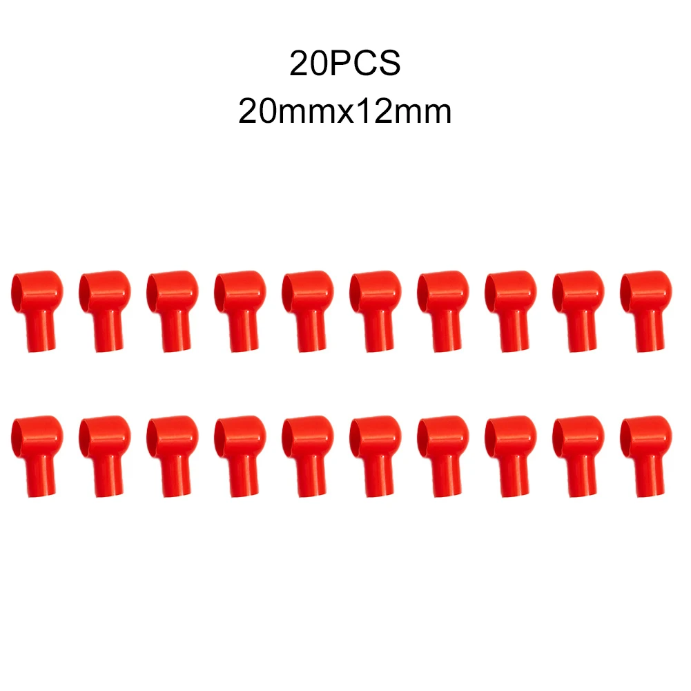 20PCS Battery Terminal Cover Boots Insulating Protective Lug Cap 12x20mm Red Good Covers Protector Cap For Car Batteries Accesso
20PCS Battery Terminal Cover Boots Insulating Protective Lug Cap 12x20mm Red Good Covers Protector Cap For Car Batteries Accesso