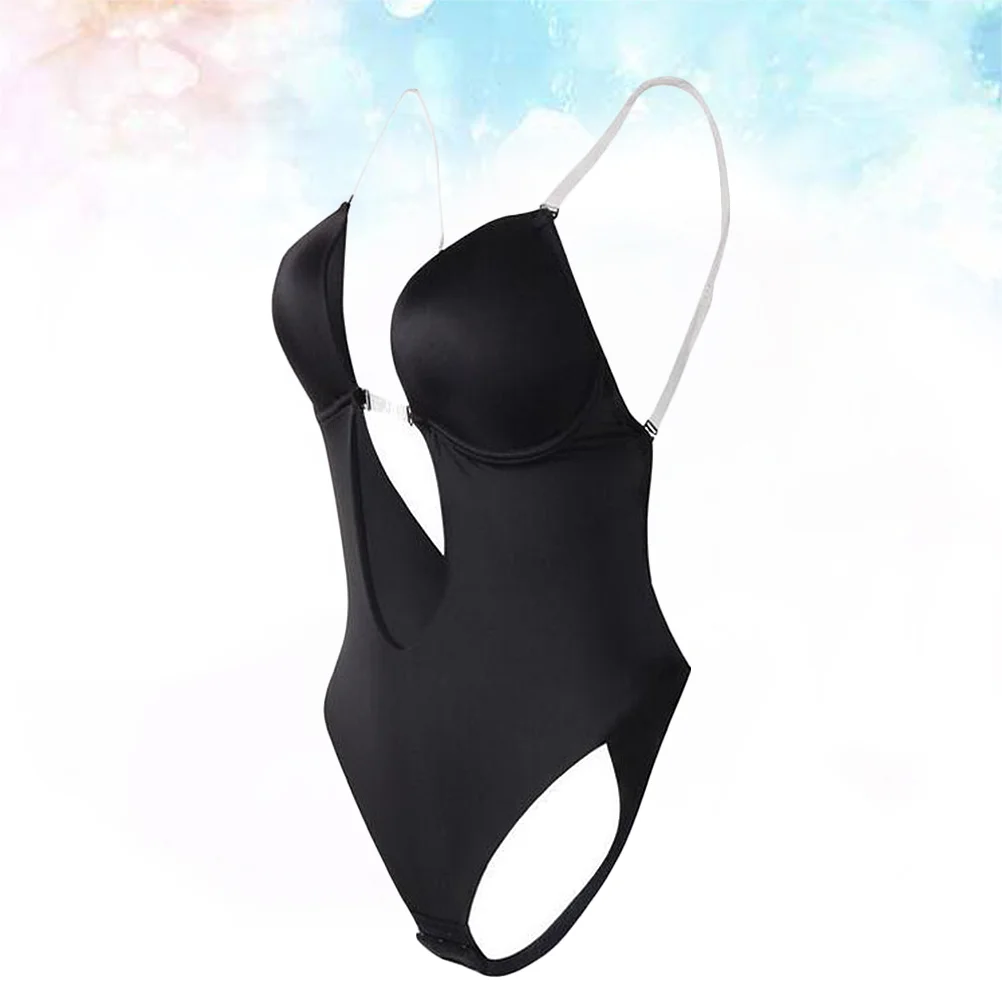 

Shape-Wear Bodysuit Women Deep V Neck Backless U Plunge Thong Strapless Underwear Sculpting Bodysuit Wedding Party Club Daily