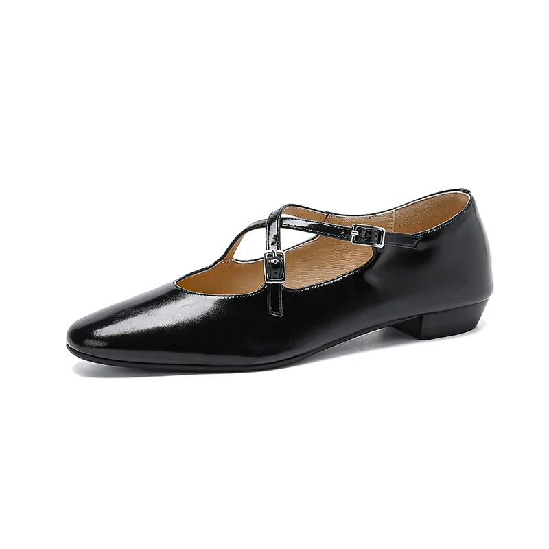 Plus Size Leather Women Ballet Shoe Spring Autumn Low Heels Elegant Lady Silver Black Round Toe Cross Strap Buckle Luxyry Shoes
Plus Size Leather Women Ballet Shoe Spring Autumn Low Heels Elegant Lady Silver Black Round Toe Cross Strap Buckle Luxyry Shoes