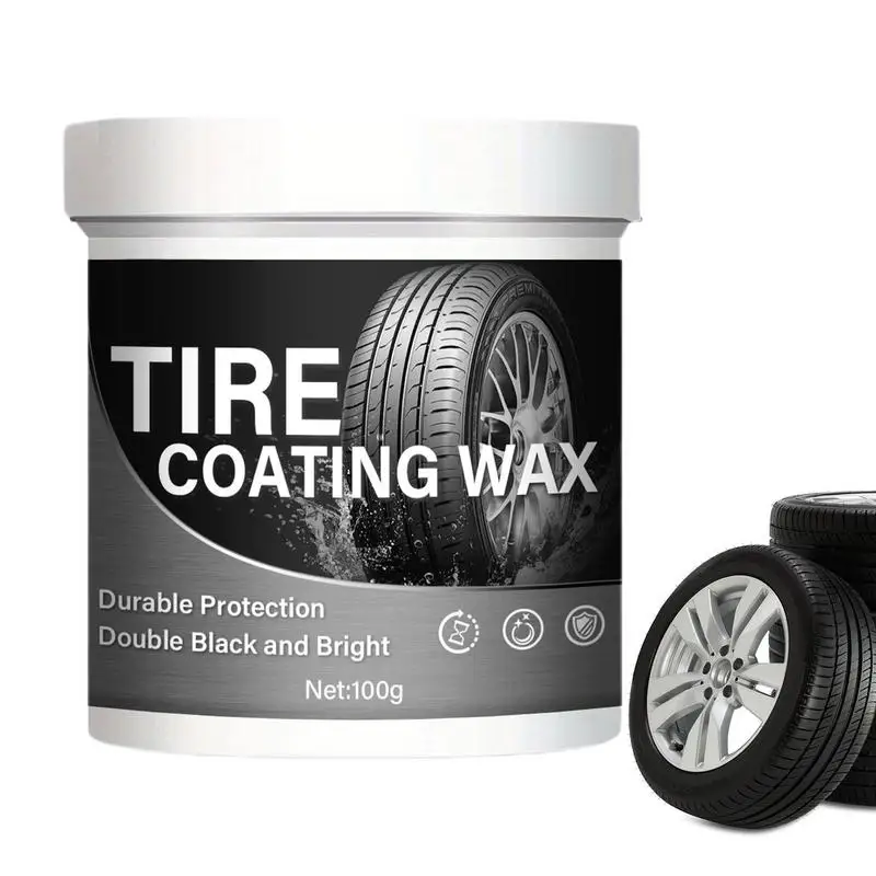 

Tire Coating Gel Car Tire Retreading and Film Plating Cream 100g Tire Brightener Glazing Protector Auto Rubber Parts Shiny Paste