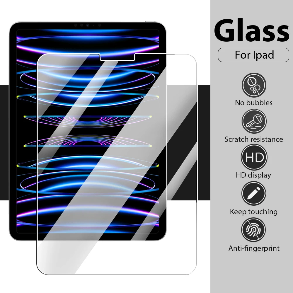 

Защитное стекло, закаленное стекло для Ipad 10/9/8 поколения Pro 11 12,9 9,7 Mini 6 Air 5 4 3 2022 10,9 10,2