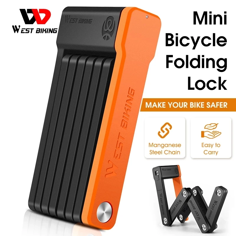 

Bicycle Lock Foldable Bike Chain Lock MTB Road Bike Lock Security Anti-theft Cycling Lock Scooter Locks Ebike Anti Theft Lock