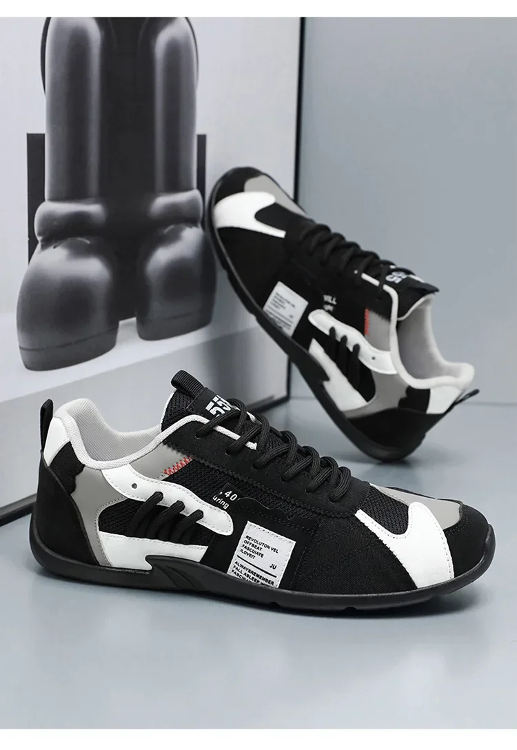 Low-Top Men's Casual Shoes Breathable Retro Sporty Style Summer New Fashion Trendy Bean Board Shoes Comfortable Rubber Sole Low-Top Men's Casual Shoes Breathable Retro Sporty Style Summer New Fashion Trendy Bean Board Shoes Comfortable Rubber Sole