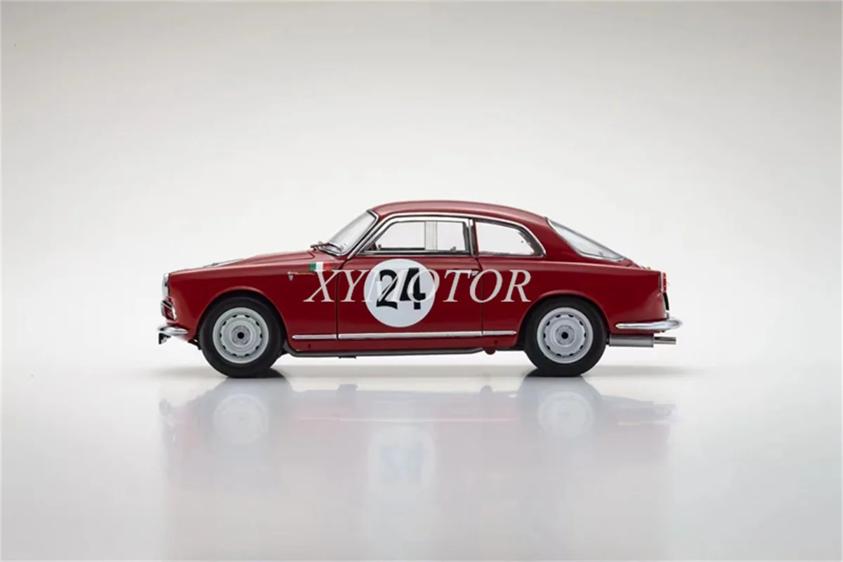 Модель автомобиля KYOSHO 1/18 для Alfa Romeo Giulietta SV 1958 Targa Florio #24, литые модели автомобиля, красные игрушки, подарки, хобби, демонстрационная коллекция
Модель автомобиля KYOSHO 1/18 для Alfa Romeo Giulietta SV 1958 Targa Florio #24, литые модели автомобиля, красные игрушки, подарки, хобби, демонстрационная коллекция