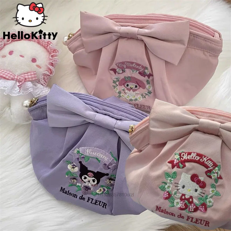 Sanrio, сумка для хранения косметики с вышивкой Hello Kitty, сумка-клатч Kuromi Melody, симпатичная сумка-ракушка для девочек, женская сумка для покупок
Sanrio, сумка для хранения косметики с вышивкой Hello Kitty, сумка-клатч Kuromi Melody, симпатичная сумка-ракушка для девочек, женская сумка для покупок