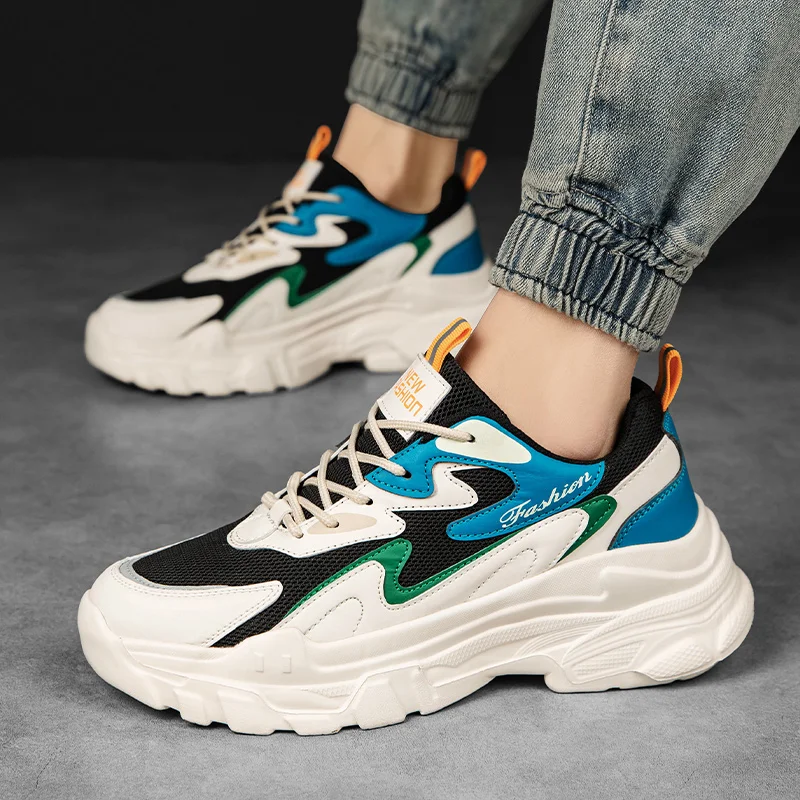 New Chunky Sneakers for Men 2023 Summer New Breathable Paltform Men's Running Shoes Fashion Outdoor Durable Female Tennis Shoes
New Chunky Sneakers for Men 2023 Summer New Breathable Paltform Men's Running Shoes Fashion Outdoor Durable Female Tennis Shoes