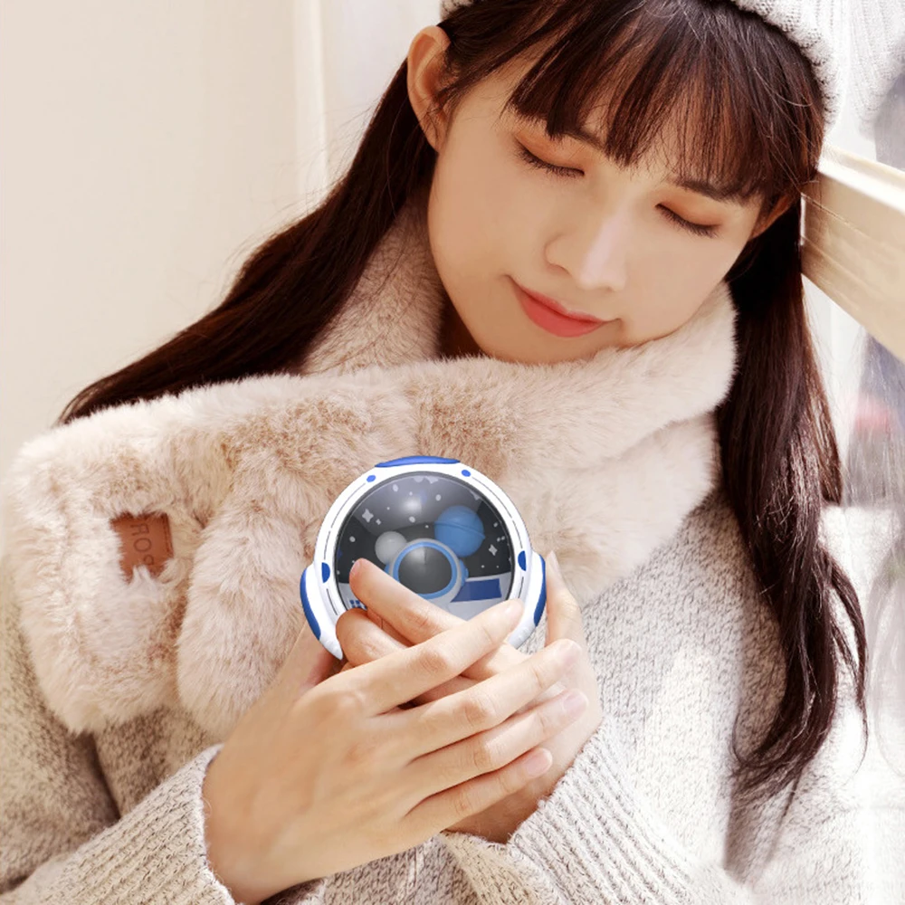 

Astronaut Lunar Style Hand Warmers Winter Portable Stove Hand Warmer Heating USB Rechargeable Children Girls Gifts Warming Tool