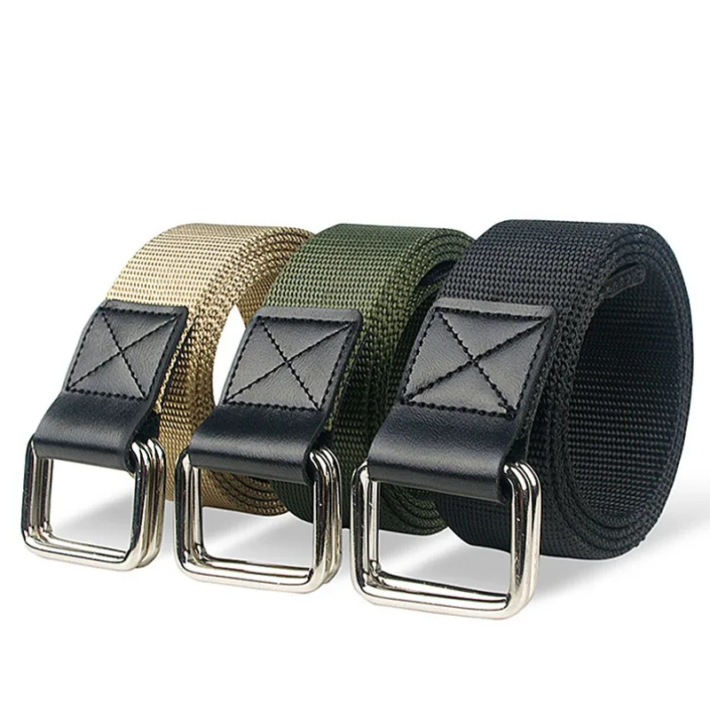 Classic Double Ring Canvas Belt Men's Youth Leisure Sports Denim Belt New Simple Leisure Go With Everything
Classic Double Ring Canvas Belt Men's Youth Leisure Sports Denim Belt New Simple Leisure Go With Everything