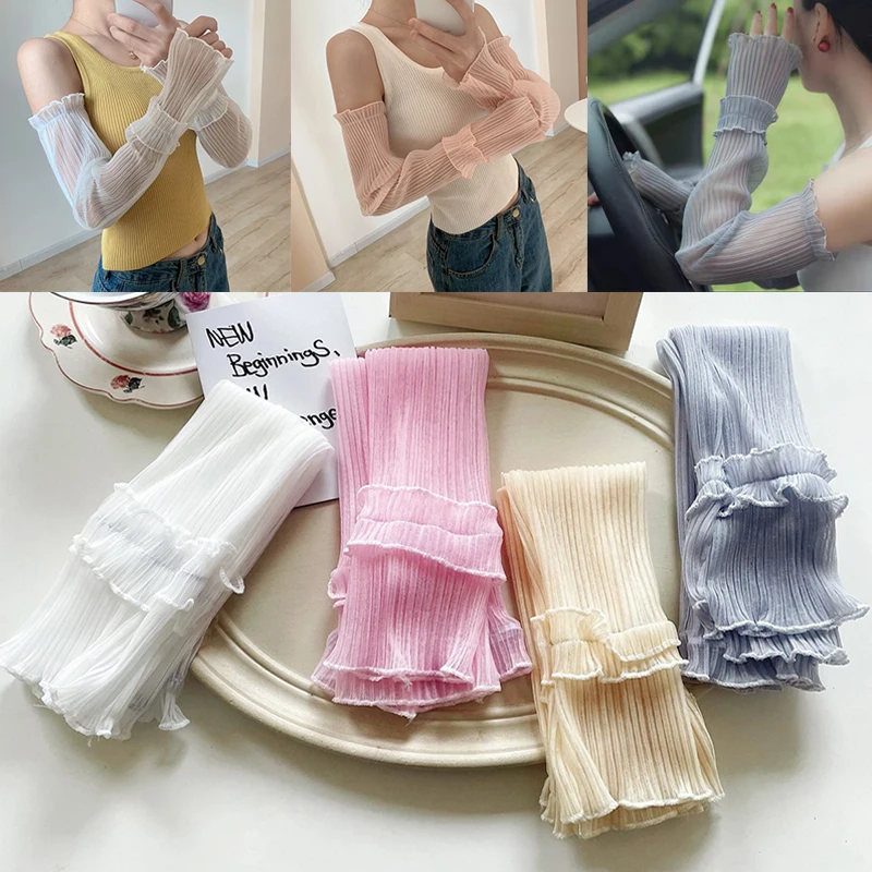 Summer Long Fingerless Gloves Women Sun Protection Sleeves Gloves Lady Thin Lace Mesh Arm Sleeve Sunscreen Uv Breathable Mittens 
Summer Long Fingerless Gloves Women Sun Protection Sleeves Gloves Lady Thin Lace Mesh Arm Sleeve Sunscreen Uv Breathable Mittens