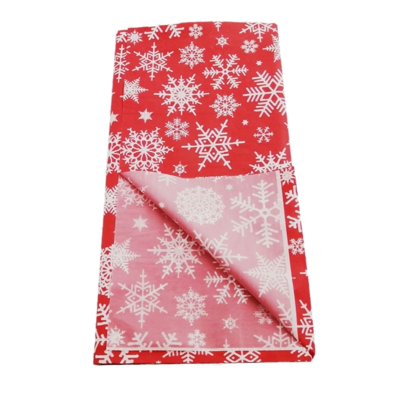 

Christmas Plastic Tablecloths Disposables Table Covers Snowflake Pattern Tablecloth Party Decoration for Winter Holiday G5AB