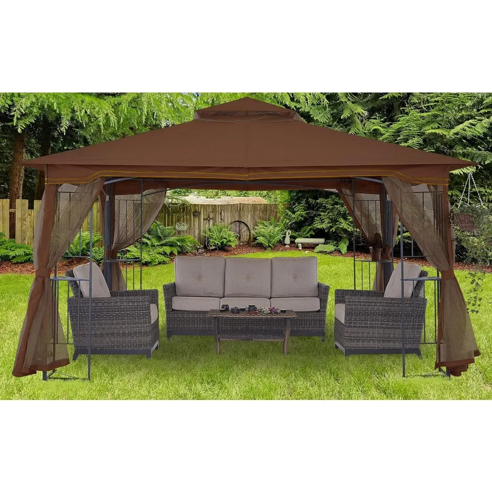 Tent Patio Outdoor Gazebo With Netting Screen Walls and Corner Shelf Design Pergola Full Folding Awnings Camping Shade Garden
Tent Patio Outdoor Gazebo With Netting Screen Walls and Corner Shelf Design Pergola Full Folding Awnings Camping Shade Garden
