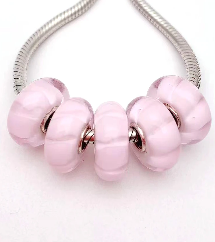 YG585 5X 100% Authenticity S925 Sterling Silver Beads Murano Glassbeads NEW Fit European Charms Bracelet Diy Jewelry Lampwork
YG585 5X 100% Authenticity S925 Sterling Silver Beads Murano Glassbeads NEW Fit European Charms Bracelet Diy Jewelry Lampwork