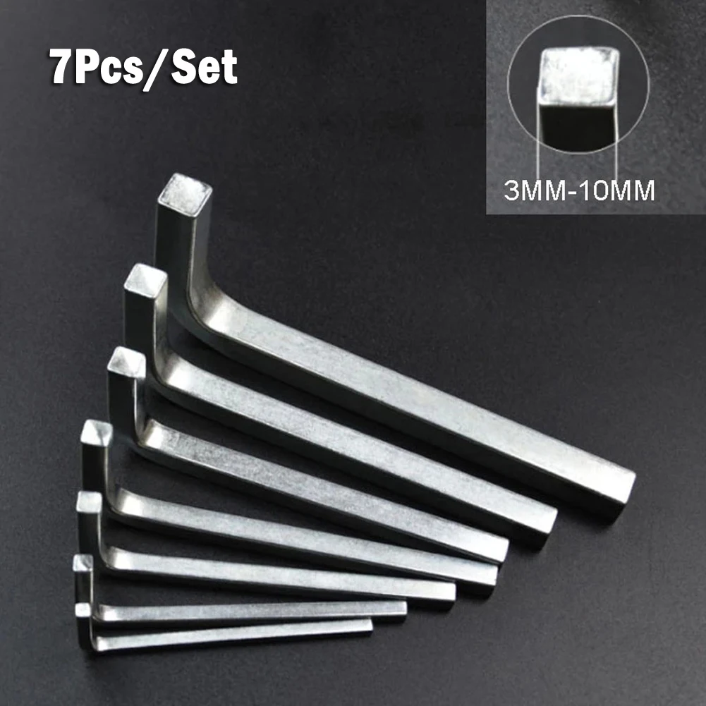 7pcs L Shape Square Head Wrench Square Key 4 Point Wrench Screwdriver Set For Tightening Square Screws Hand Tool
7pcs L Shape Square Head Wrench Square Key 4 Point Wrench Screwdriver Set For Tightening Square Screws Hand Tool